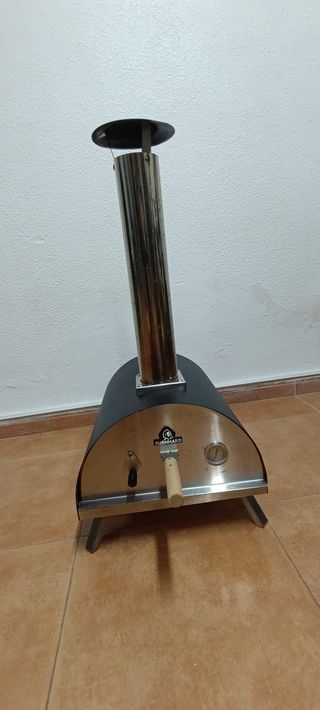 Horno acero inoxidable para pizza, exterior Nero