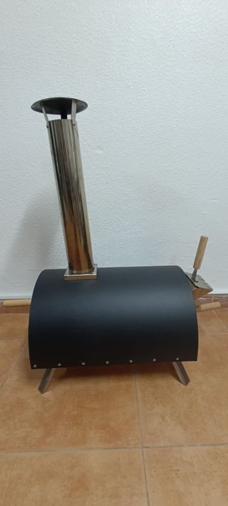 Horno acero inoxidable para pizza, exterior Nero