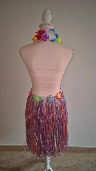 Disfraz Hawaiano y payaso Multicolor