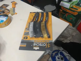 Set 4 spazzole filo metallico