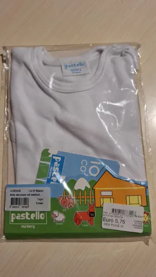 Body Pastello 9 mesi bianco