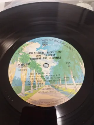 Rod Stewart / Faces Live Coast to Coast. Vinilo lp