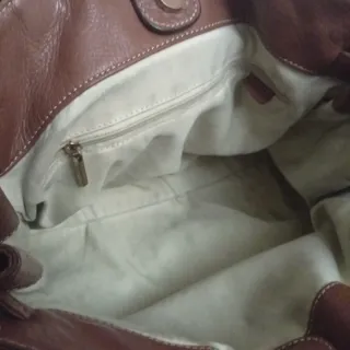 Bolso Piel Purificación García Camel