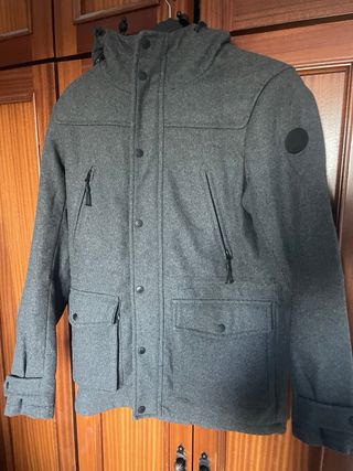 Chaquetón de Lana Gris Hombre