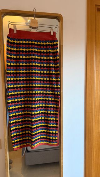 Falda punto estampada t.36