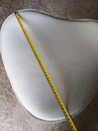 Taburete alto polipiel blanco