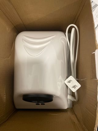 Secador de manos eléctrico blanco