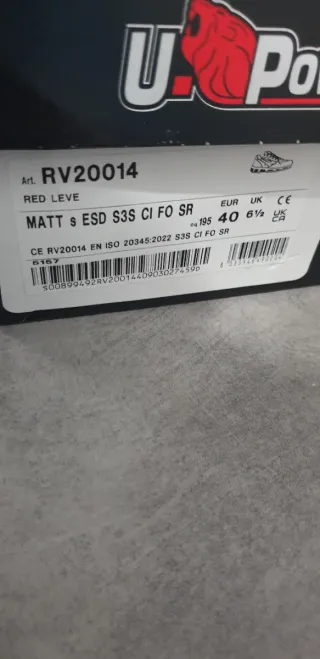 Scarpe da lavoro antinfortunistica U POWER n 40