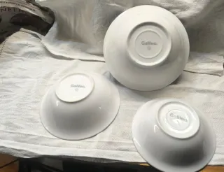 Set 3 ciotole ceramica blu