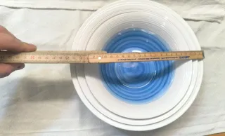 Set 3 ciotole ceramica blu