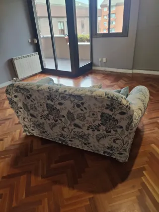 Sofá estampado dos plazas