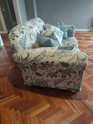 Sofá estampado dos plazas