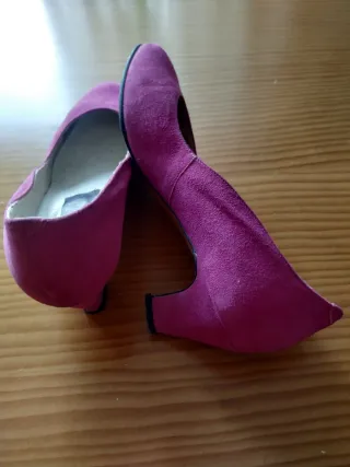 Bolso y Zapatos Fucsia Talla 36
