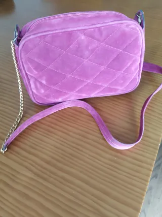 Bolso y Zapatos Fucsia Talla 36