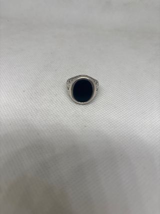 Anello Argento Onice Nero