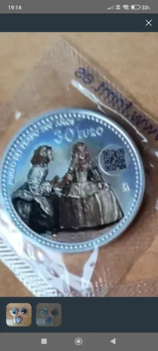 2 Moneda de Plata 30 Euros
