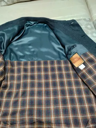 Abrigo hombre gris talla XL