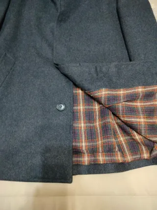 Abrigo hombre gris talla XL