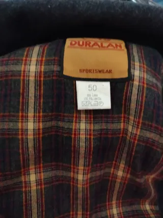 Abrigo hombre gris talla XL