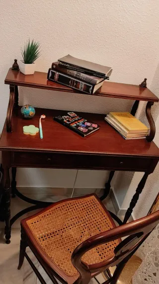 Escritorio vintage madera roble