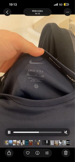 Camiseta Nike Gym Azul