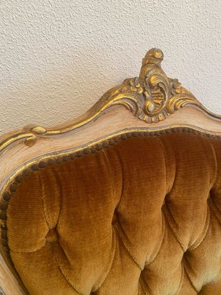 Pareja Sillones Clásicos Terciopelo Marrón