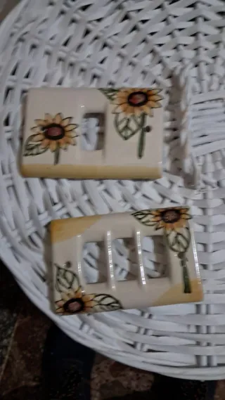 Placchette ceramica Vietri girasoli