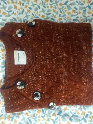 Jersey Vero Moda jaspeado granate L