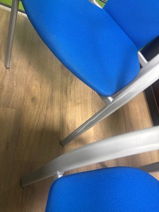 6 Sillas de Oficina Azules