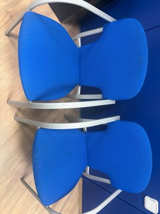 6 Sillas de Oficina Azules