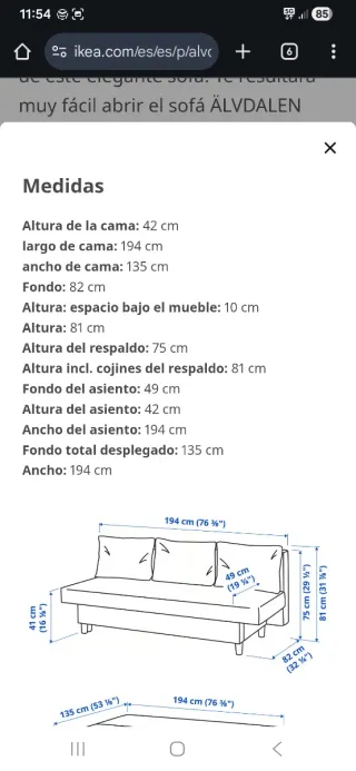 Regalo Sofá Cama Gris Ikea (trueque)