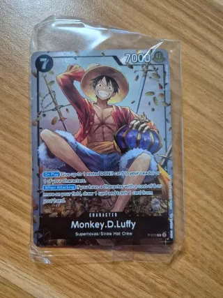 Monkey D. Luffy P-075 Carta One Piece