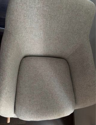 Sillón balancín lactancia tela y madera