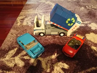 Camión Basura y Coches Playmobil (faltan piezas)