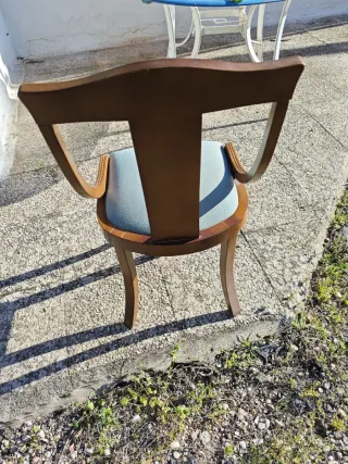 6 Sillas Comedor Tapizado Verde