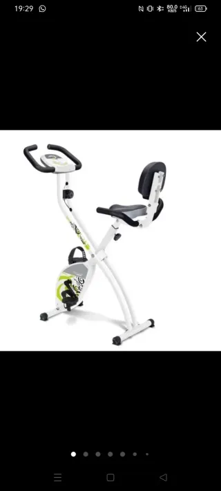 Bicicleta Estática BH Tecnovita Plegable