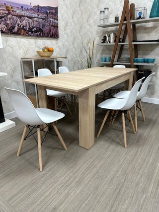 Mesa Comedor Extensible + 4 Nordicas Oferta