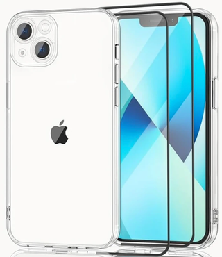 Cover Trasparente iPhone 13 + 2 Pellicole