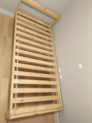 Base Cama Ikea Madera 90x200 Luroy URGE!!!
