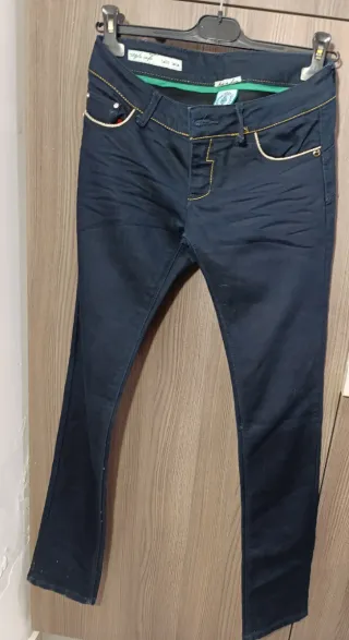 Odue Jeans donna dritti blu scuro