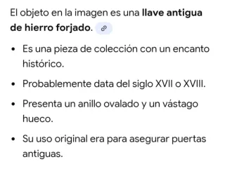 Llave antigua de forja