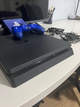 PS4 Slim 500GB Negra + Mando Azul