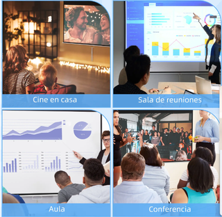 HOMCOM Pantalla Proyección Manual 100