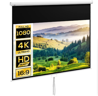 HOMCOM Pantalla Proyección Manual 100