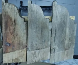 Ménsulas de madera rústica