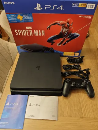 PS4 Slim 1TB Spider-Man Edición Limitada Para Andr