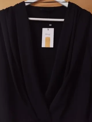 Body negro manga larga talla M