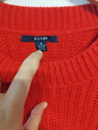 Jersey rojo mujer talla M