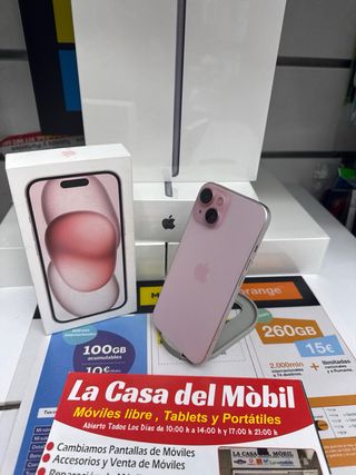 iPhone 15 128GB Rosa con caja