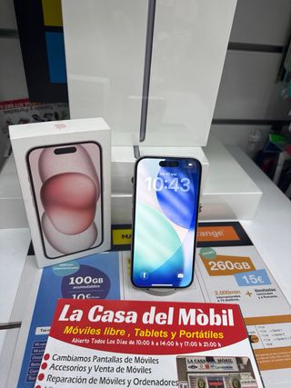 iPhone 15 128GB Rosa con caja
